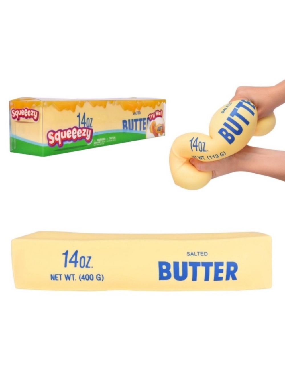 Sunny Days Squeezy Butter Shape Fidget Toy